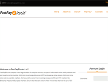 Tablet Screenshot of fastpaybitcoin.com